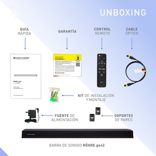 Foto 7 | Barra De Sonido Thonet & Vander Röhré Gen2 2.1 – 80w Rms Bluetooth 5.3 Hdmi Arc Óptico Coaxial