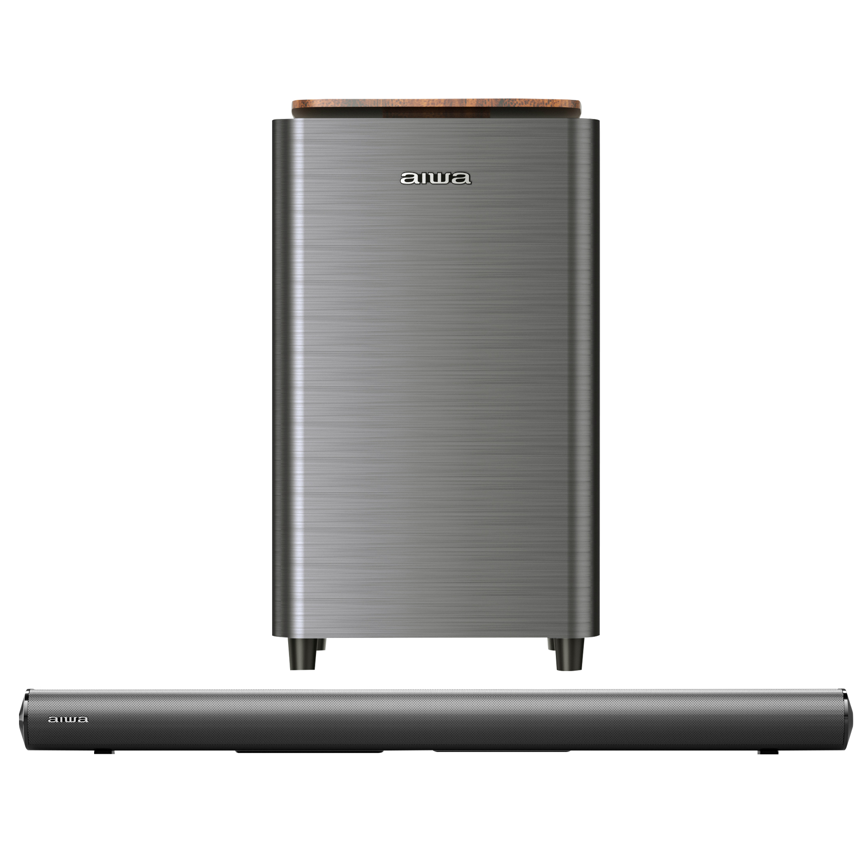 Foto 2 pulgar | Barra De Sonido Aiwa Wireless 160w Awsbh23ww Color Gris Oscuro Frecuencia 50/60 Hz