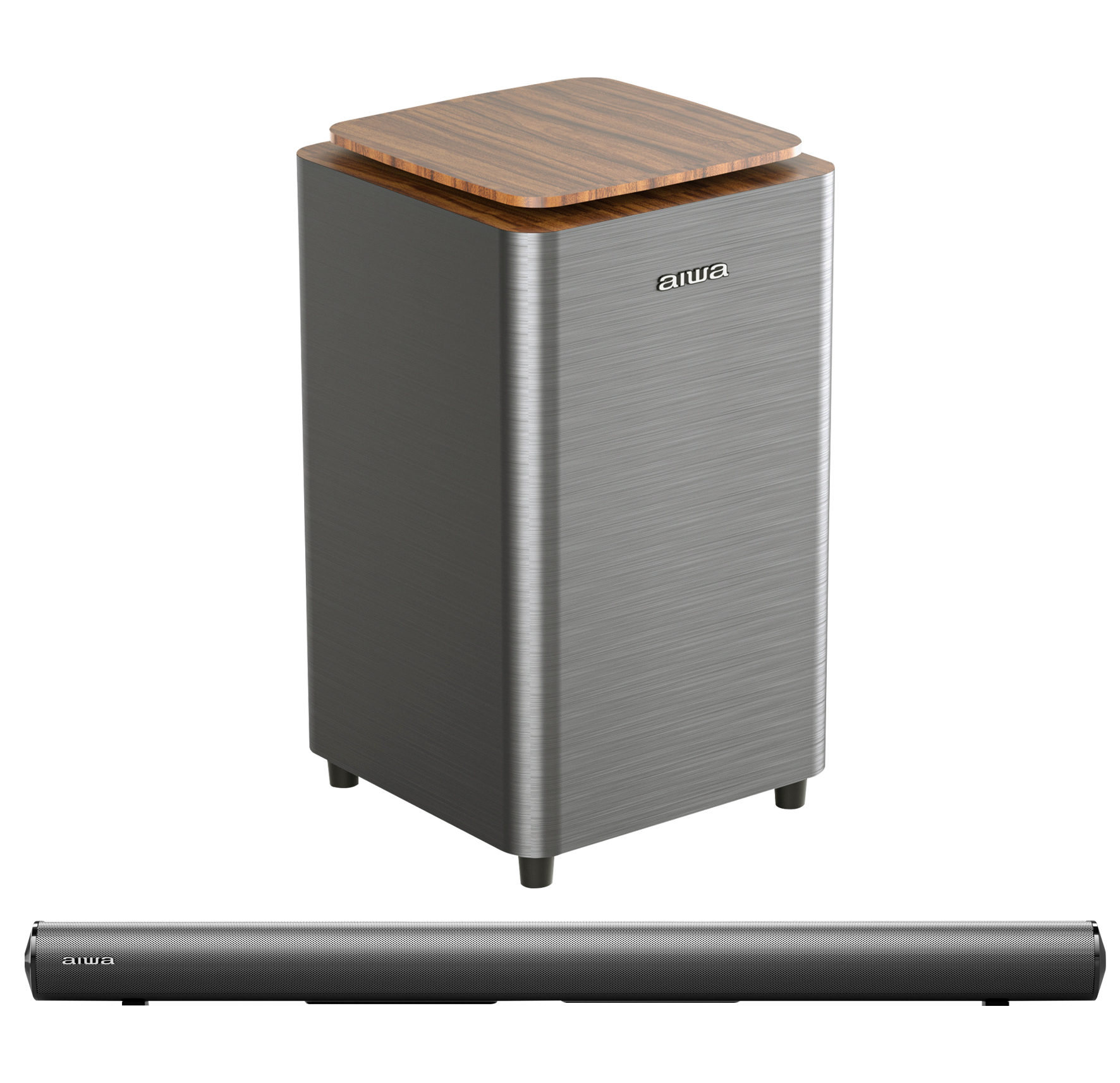 Foto 3 pulgar | Barra De Sonido Aiwa Wireless 160w Awsbh23ww Color Gris Oscuro Frecuencia 50/60 Hz