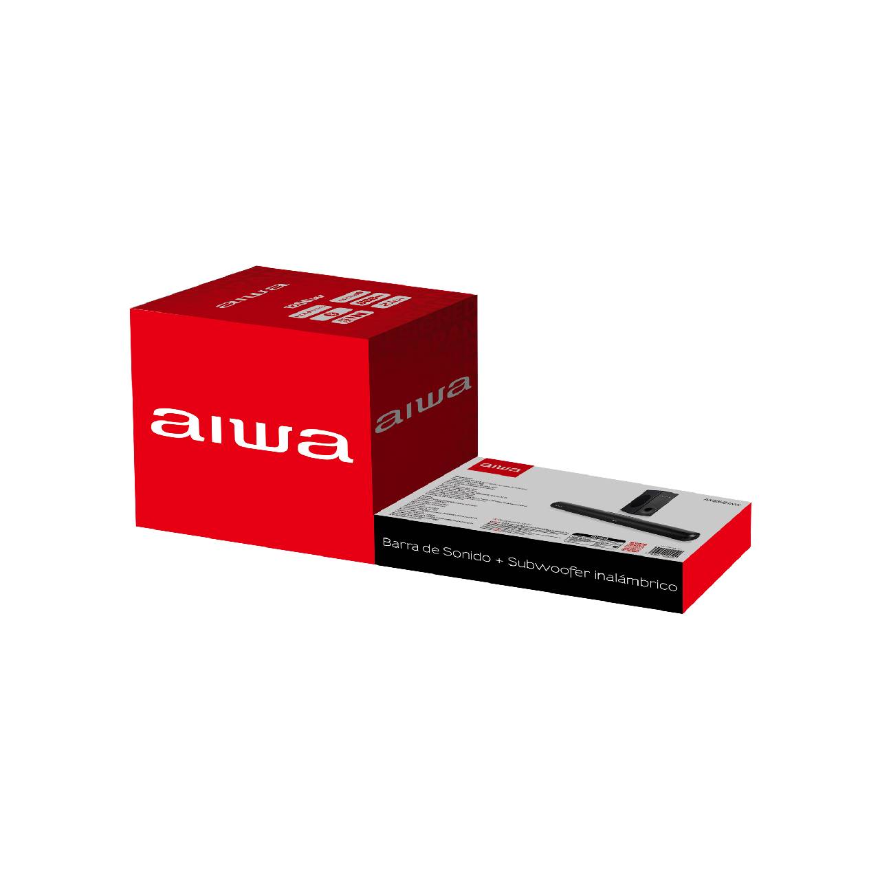 Foto 5 pulgar | Barra De Sonido Aiwa Aw-sbh21w-w Negra 50/60hz