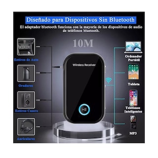 Foto 3 | Receptor Y Transmisor Bluetooth V5.0 De Audio Eo Safe Imports Esi-4282 color Negro