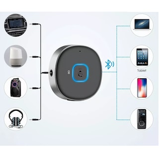Foto 2 | Transmisor Y Receptor De Audio Bluetooth V5.0 Eo Safe Imports Esi-4288-1 Negro