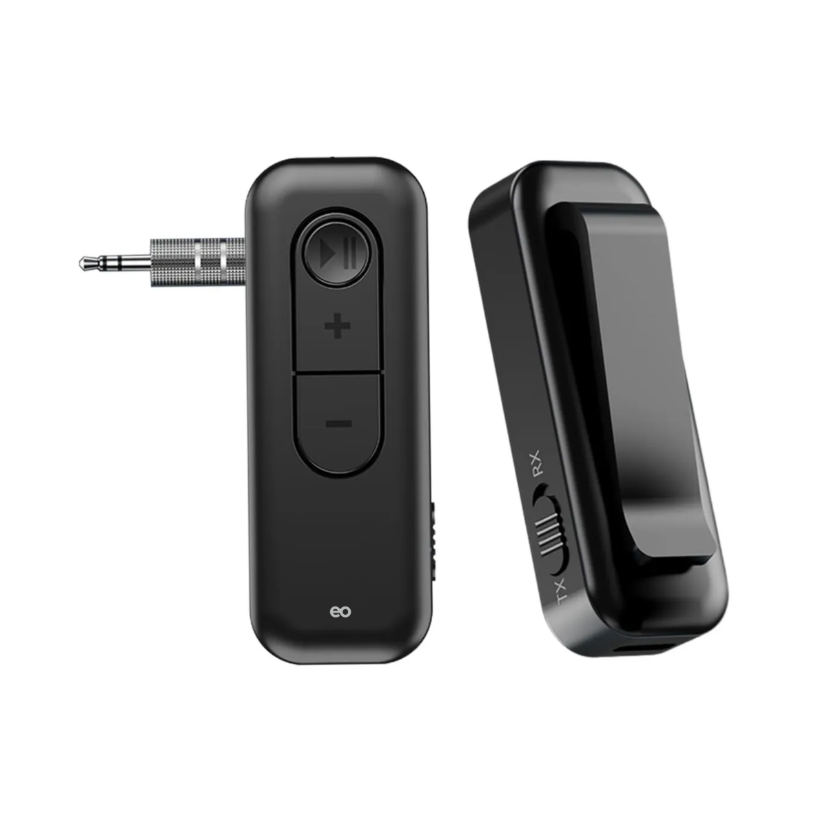 Receptor Y Transmisor Bluetooth 5.3 Aux Con Clip, Manos Libres Eo Safe Imports Esi-18637 Negro