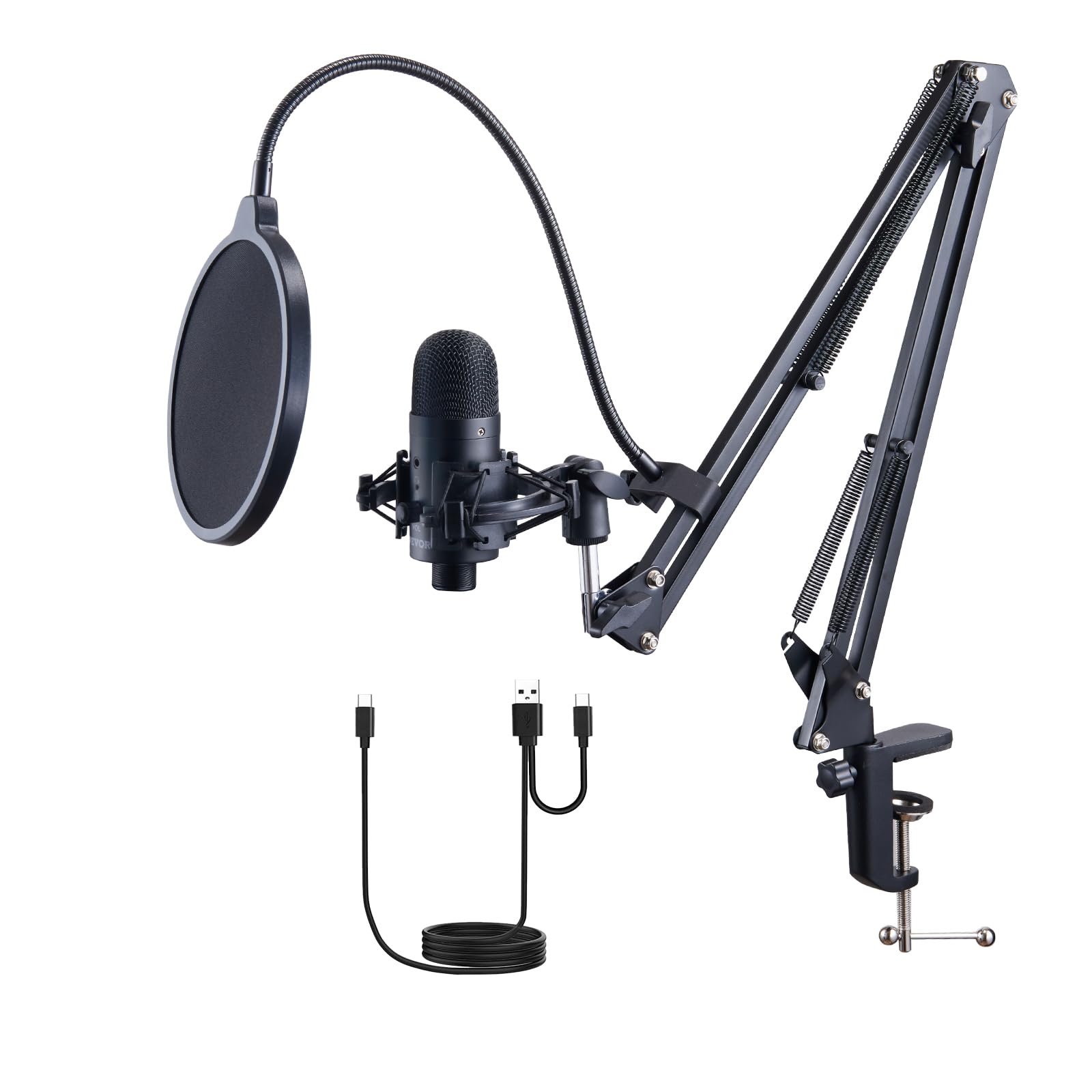 Foto 1 | Micrófono Usb Vevor De 192 Khz/24 Bits Con Soporte Boom Arm Y Más - Venta Internacional.