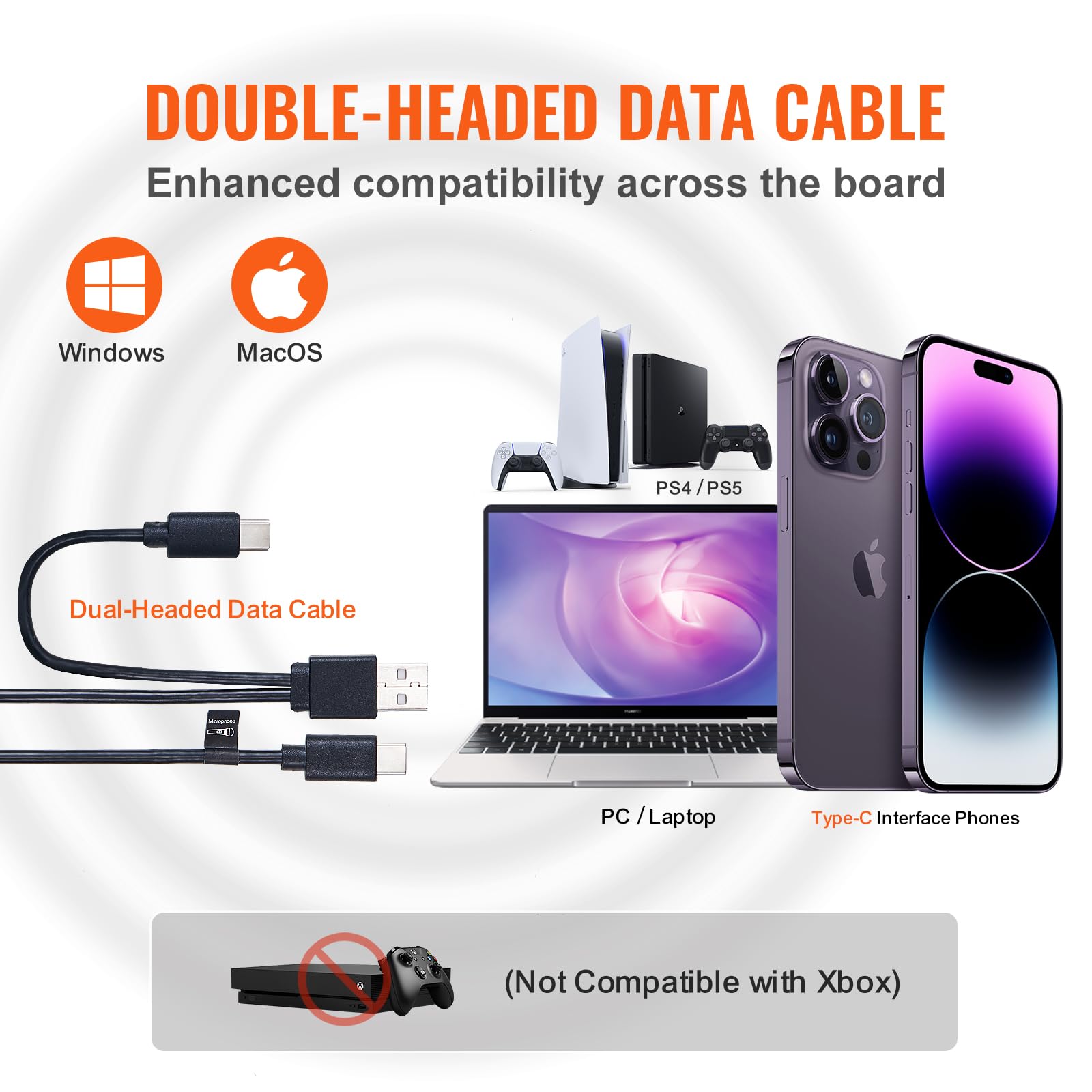 Foto 4 | Micrófono Usb Vevor De 192 Khz/24 Bits Con Soporte Boom Arm Y Más - Venta Internacional.