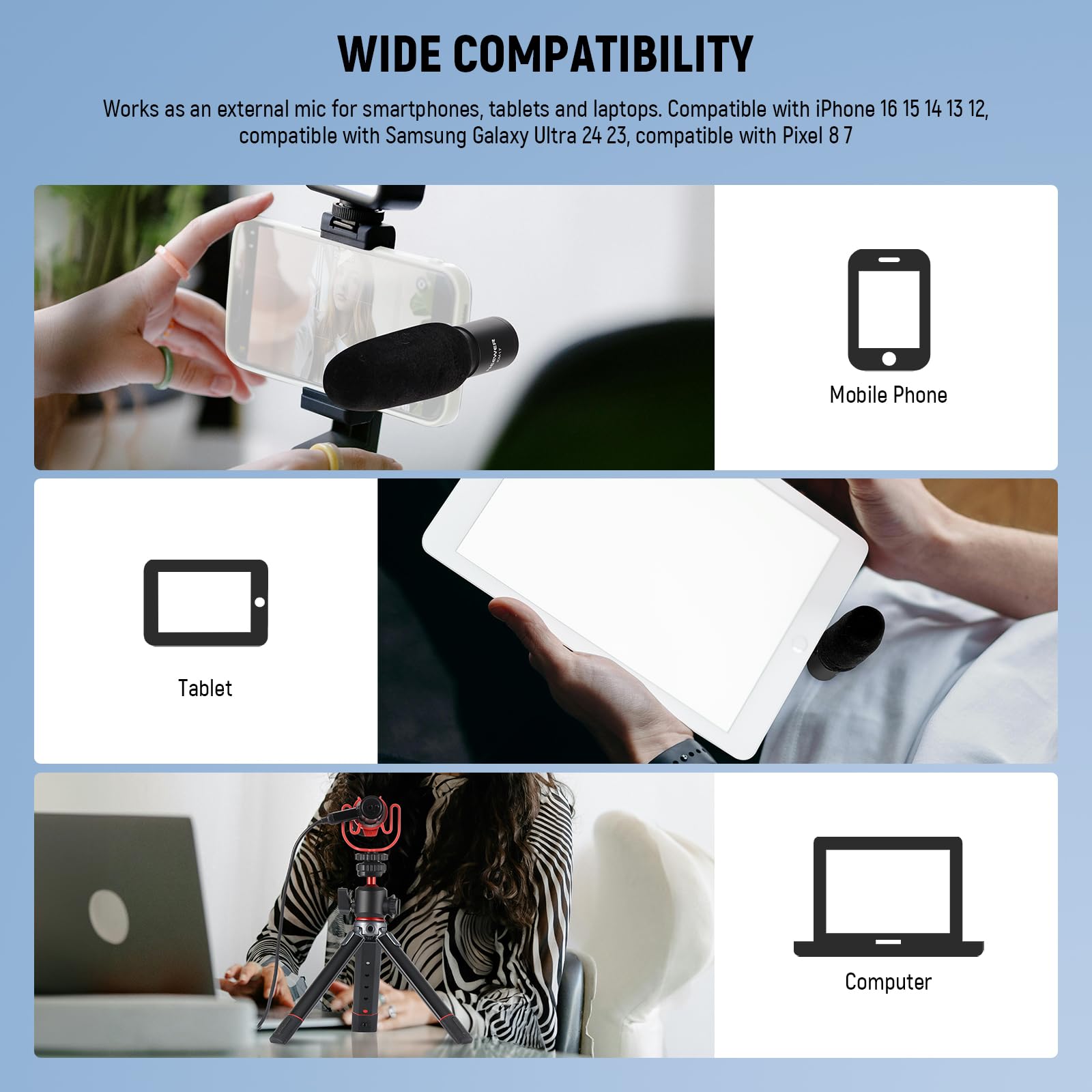 Foto 6 pulgar | Micrófono Usb C Neewer Km17 Pro Con Cancelación De Ruido Y Soporte Shock - Venta Internacional.