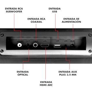 Foto 5 | Barra de Sonido Teatro en Casa Subwoofer Steelpro
