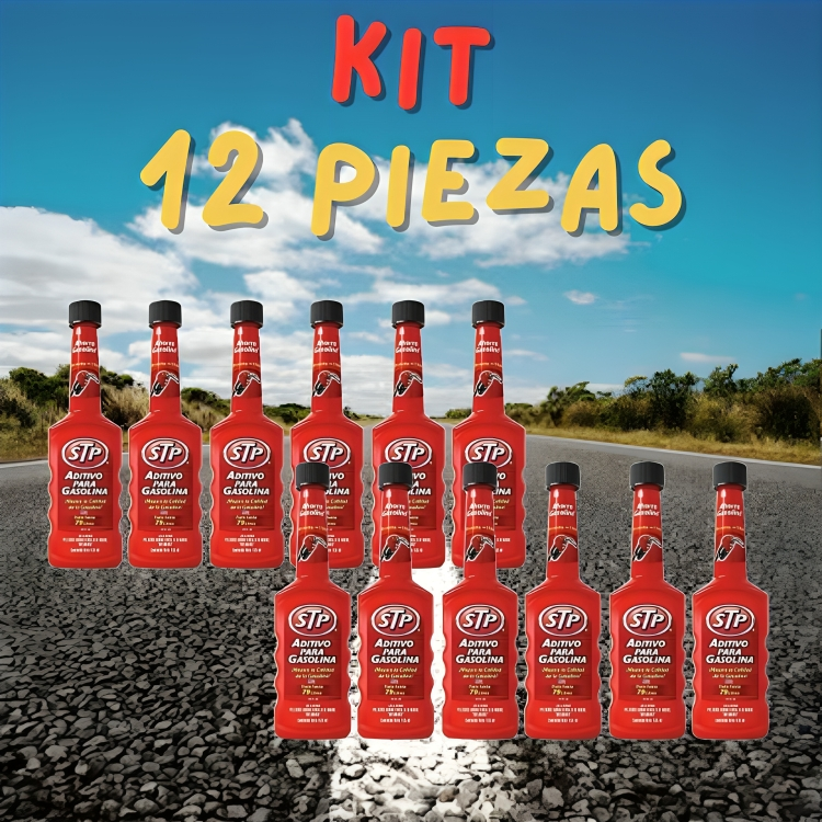 Foto 3 pulgar | 12 Pzas Aditivo De Gasolina Stp Trata Hasta 79 Litros 155 Ml