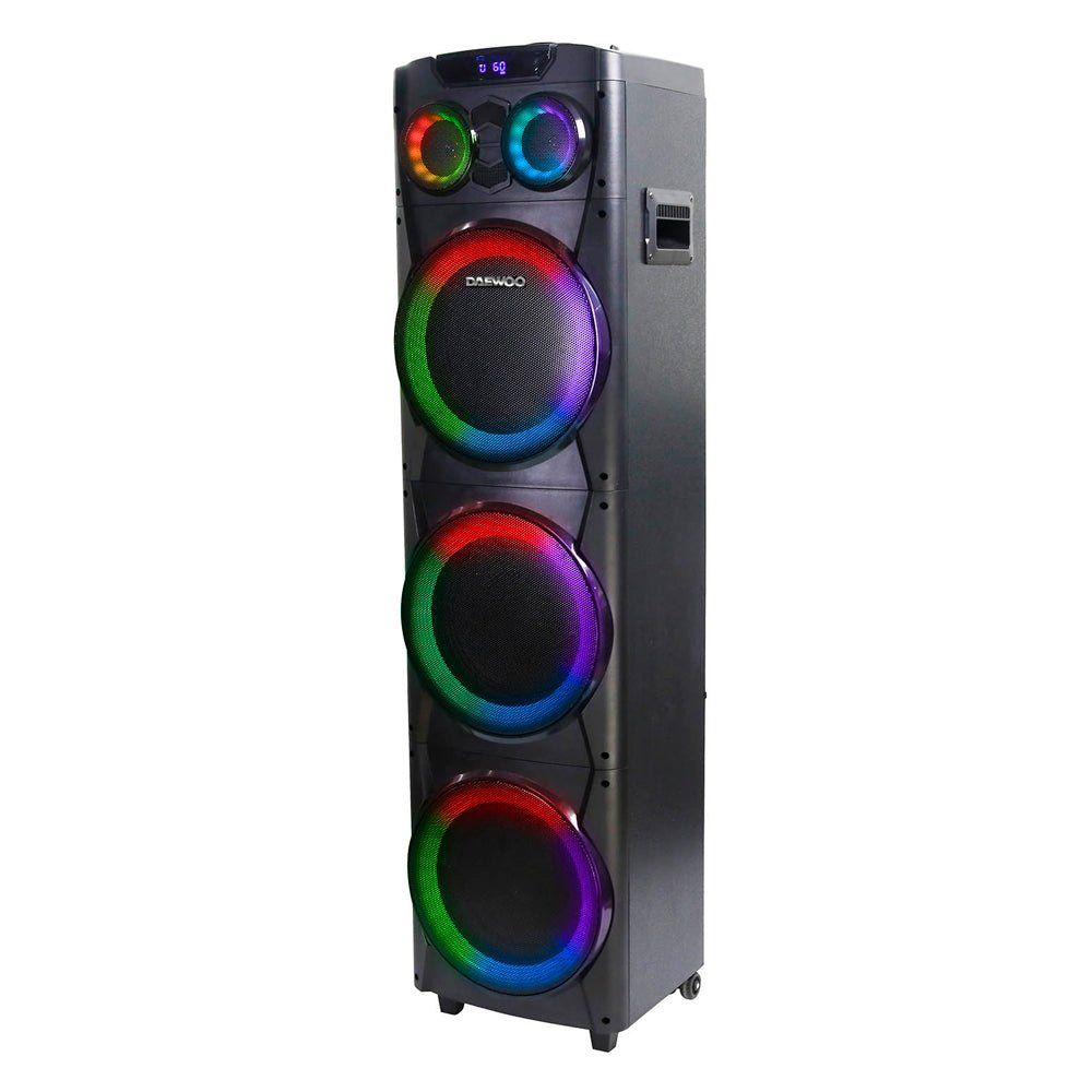 Foto 3 pulgar | Torre De Sonido Daewoo Bluetooth Bocina Inalámbrica Tws 100w color Negro Dw2022