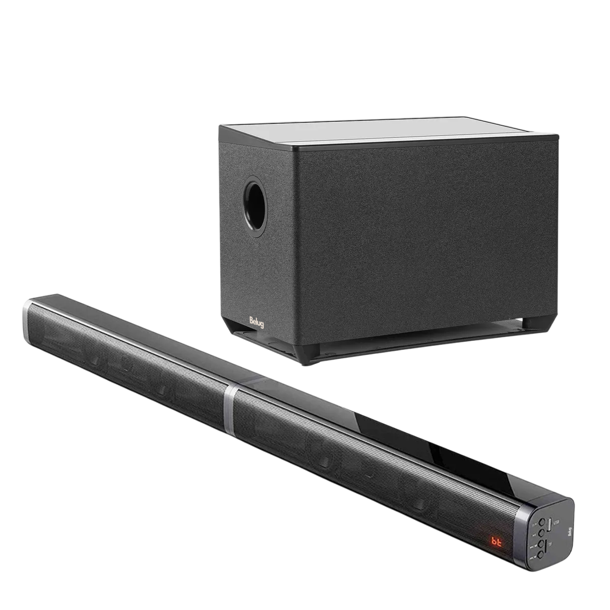 Foto 1 | Barra De Sonido Belug  Y Subwoofer Con Bluetooth Negro
