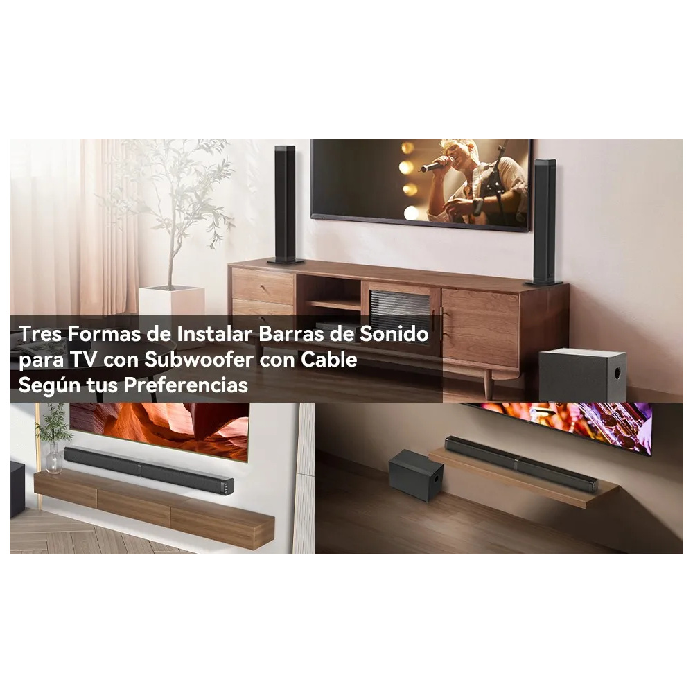 Foto 6 pulgar | Barra De Sonido Belug  Y Subwoofer Con Bluetooth Negro