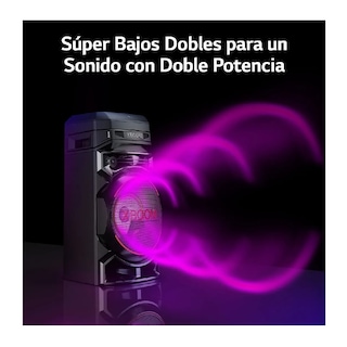 Foto 5 | Bocina Bluetooth Portátil Lg Rnc5 Con Luces Led Con Karaoke Star