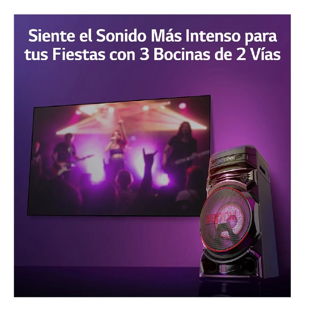 Foto 7 pulgar | Bocina Bluetooth Portátil Lg Rnc5 Con Luces Led Con Karaoke Star