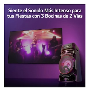 Foto 6 | Bocina Bluetooth Portátil Lg Rnc5 Con Luces Led Con Karaoke Star