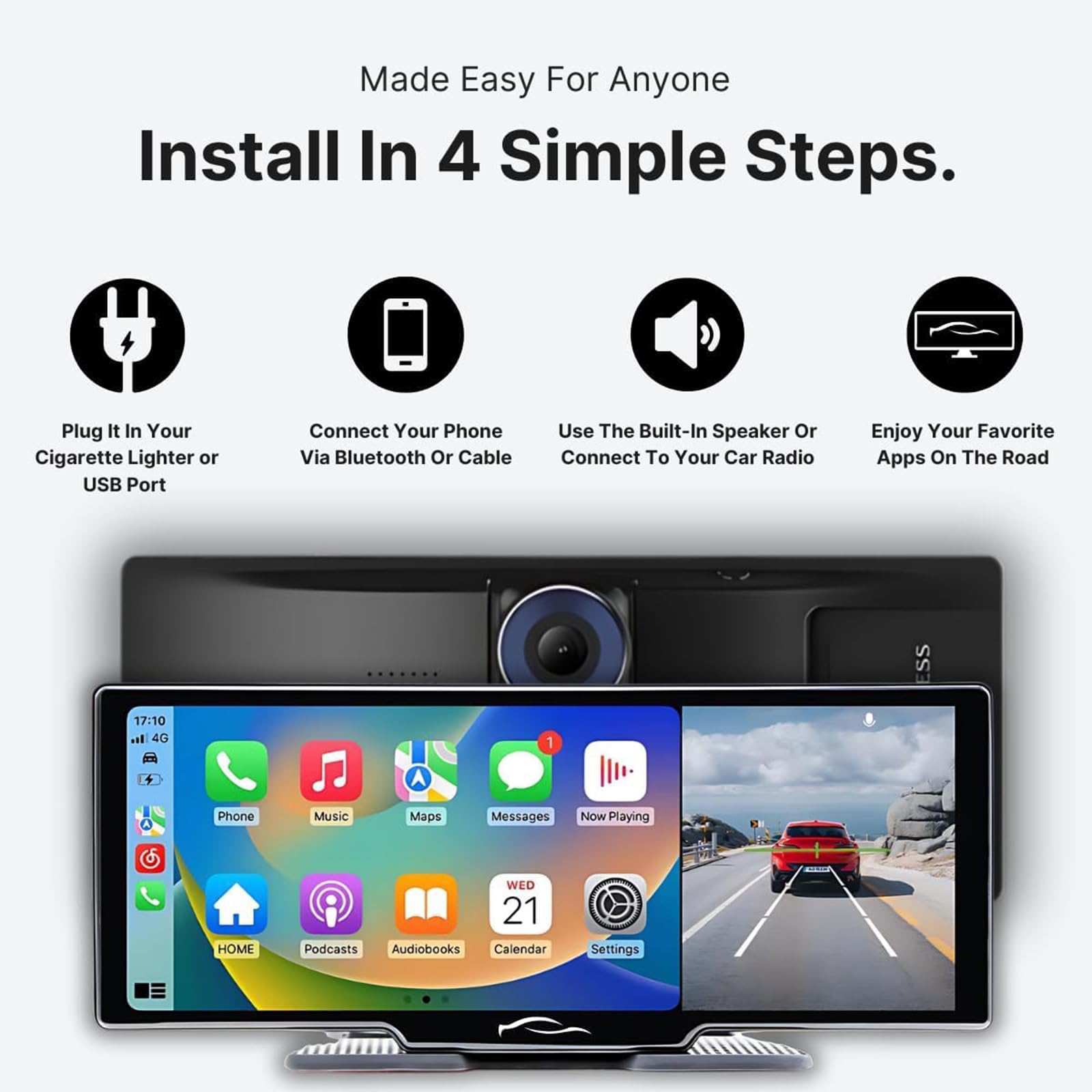 Foto 6 pulgar | Tableta Para Coche Flexscreen Pro 2025 De 10,26 Pulgadas 4k Con Gps Y Cámara - Venta Internacional.