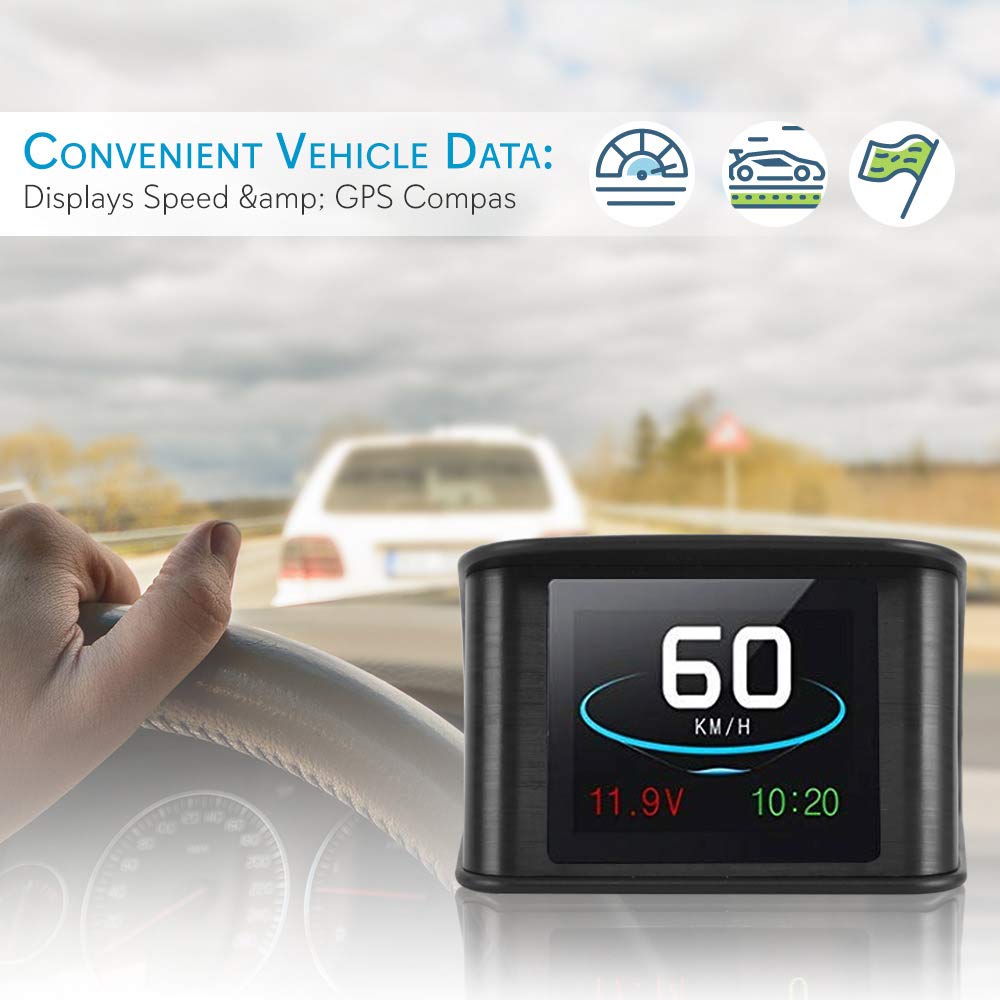 Foto 4 pulgar | Pantalla Hud Inteligente Pyle Phud19 De 2.6 Pulgadas Con Navegación Gps - Venta Internacional.