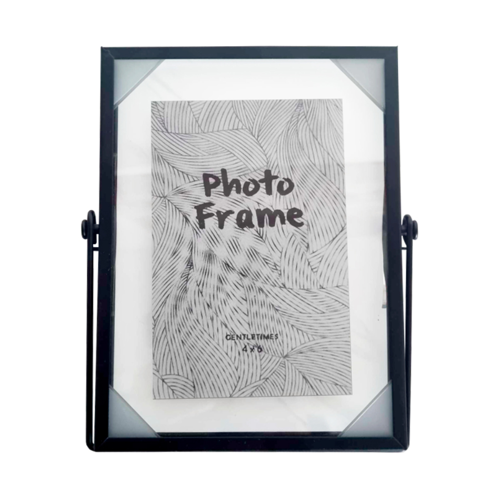 Foto 1 | Portarretrato Iliosinnova Metálico Negro de 15 x 20 cm