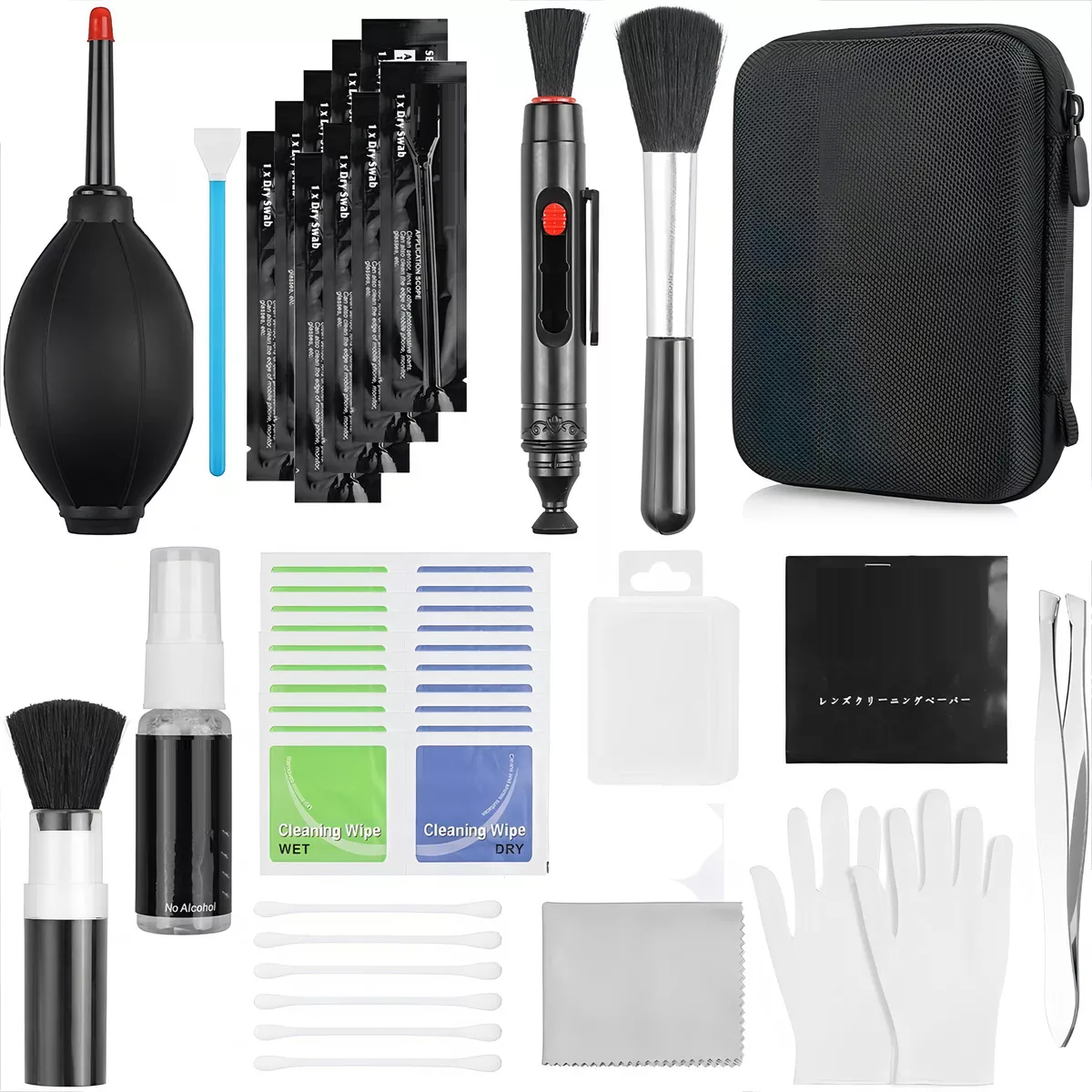 Kit De Limpieza Para Cámaras E Pantalla Y Teclado 40 Piezas Eo Safe Imports Esi-17859 Multicolor