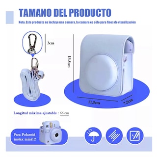 Foto 3 | Funda Para Instax Mini 11/12 Eo Safe Imports Esi-15170 Azul