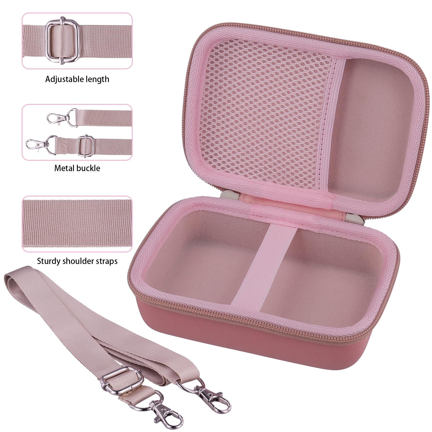 Foto 5 pulgar | Funda De Viaje Khanka Para Cámara Inalámbrica Kodak Smile Plus, Color Rosa - Venta Internacional.