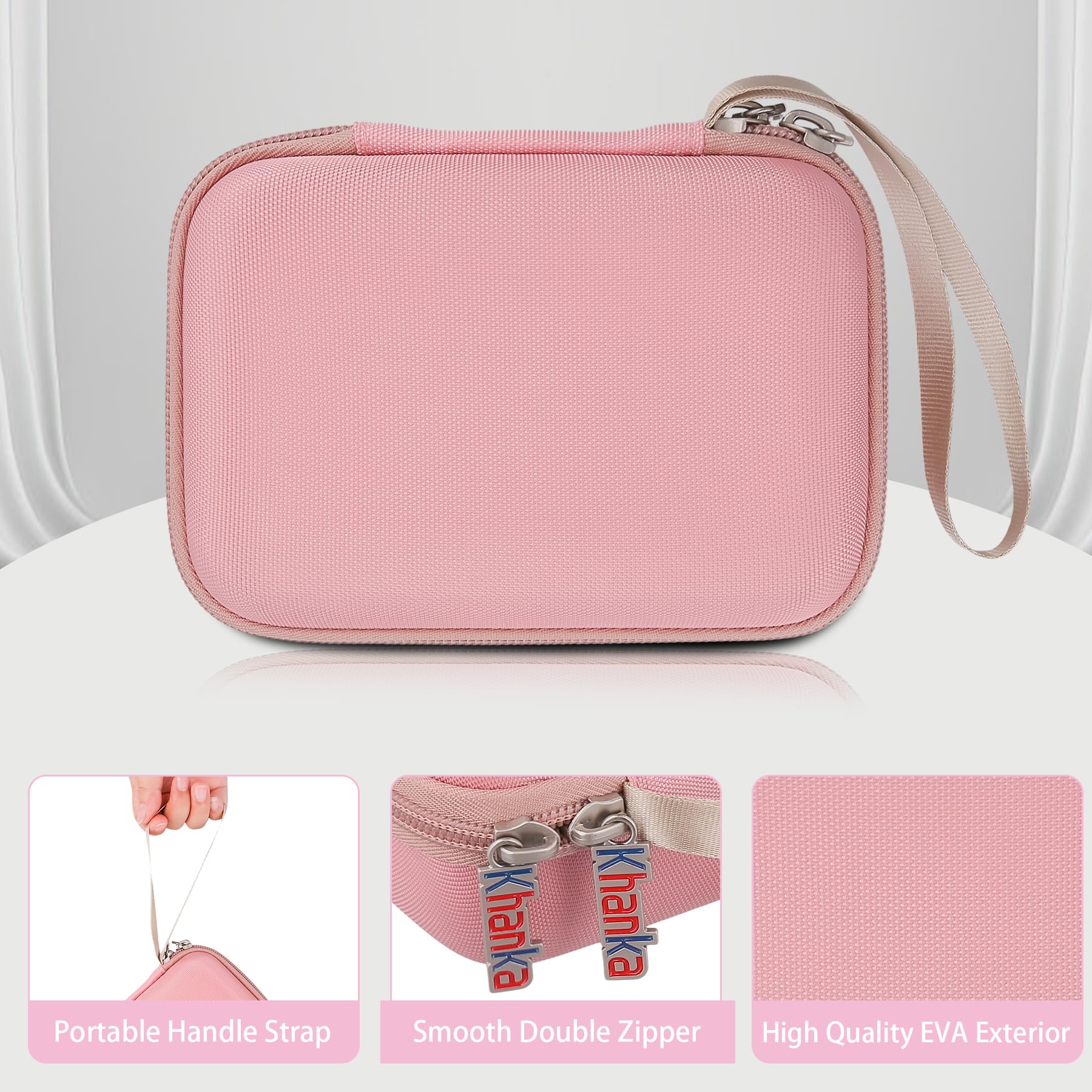 Foto 6 | Funda De Viaje Khanka Para Cámara Inalámbrica Kodak Smile Plus, Color Rosa - Venta Internacional.