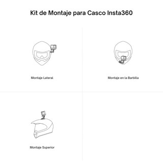 Foto 4 | Kit de Montaje para Casco Insta360 para Cámaras de Acción