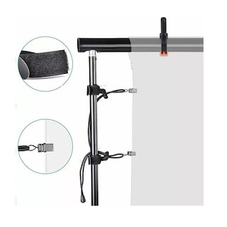 Foto 3 | Set Abrazadera de Resorte y Cuerda Clip para Fotografía Eo Safe Imports ESI-9654 Negros 16 Piezas