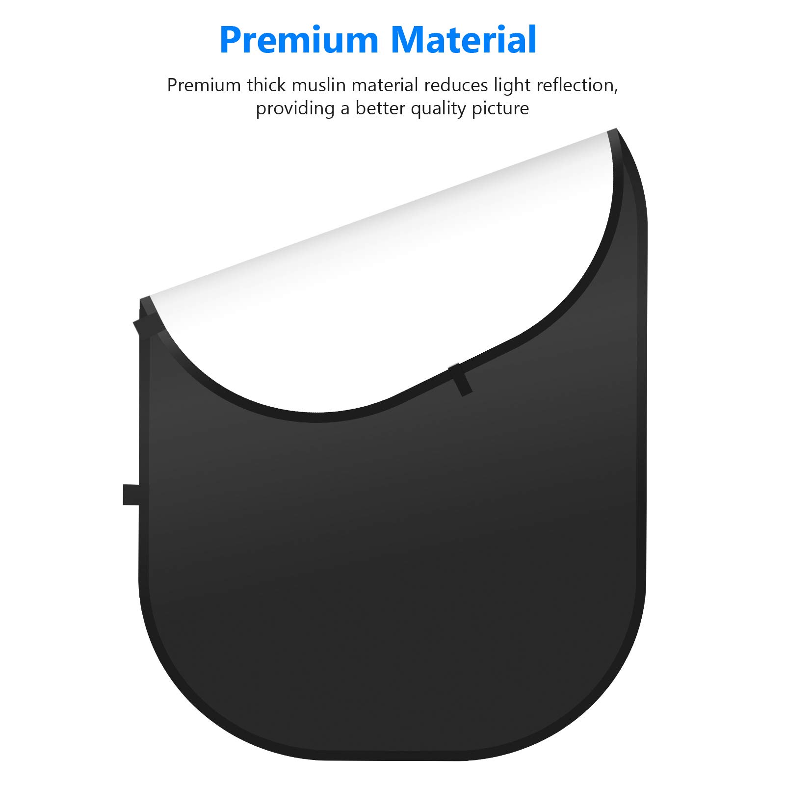 Foto 3 pulgar | Fondos Chromakey Neewer 2 en 1 Blanco y Negro 1,5 x 2 m - Venta Internacional