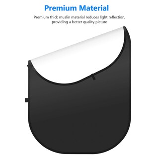 Foto 2 | Fondos Chromakey Neewer 2 en 1 Blanco y Negro 1,5 x 2 m - Venta Internacional