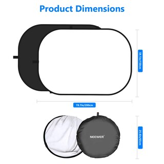 Foto 4 | Fondos Chromakey Neewer 2 en 1 Blanco y Negro 1,5 x 2 m - Venta Internacional