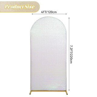 Foto 3 | Funda de Telón de Fondo con Lentejuelas Blancas Eternal Beauty 220 x 120 cm - Venta Internacional