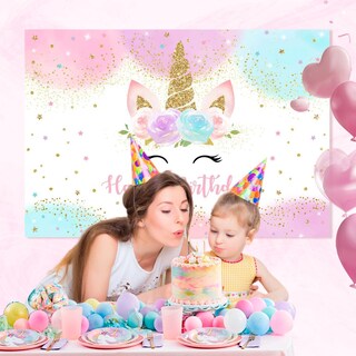 Foto 4 | Fondo de Vinilo Diseño de Unicornio 180 X 120 Cm - Venta Internacional