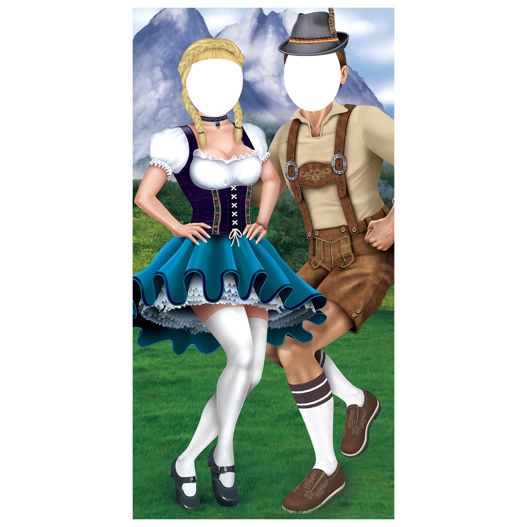 Stand Para Parejas Photo Booth Prop Beistle, Tamaño Natural, Para El Oktoberfest - Venta Internacional. $1,665