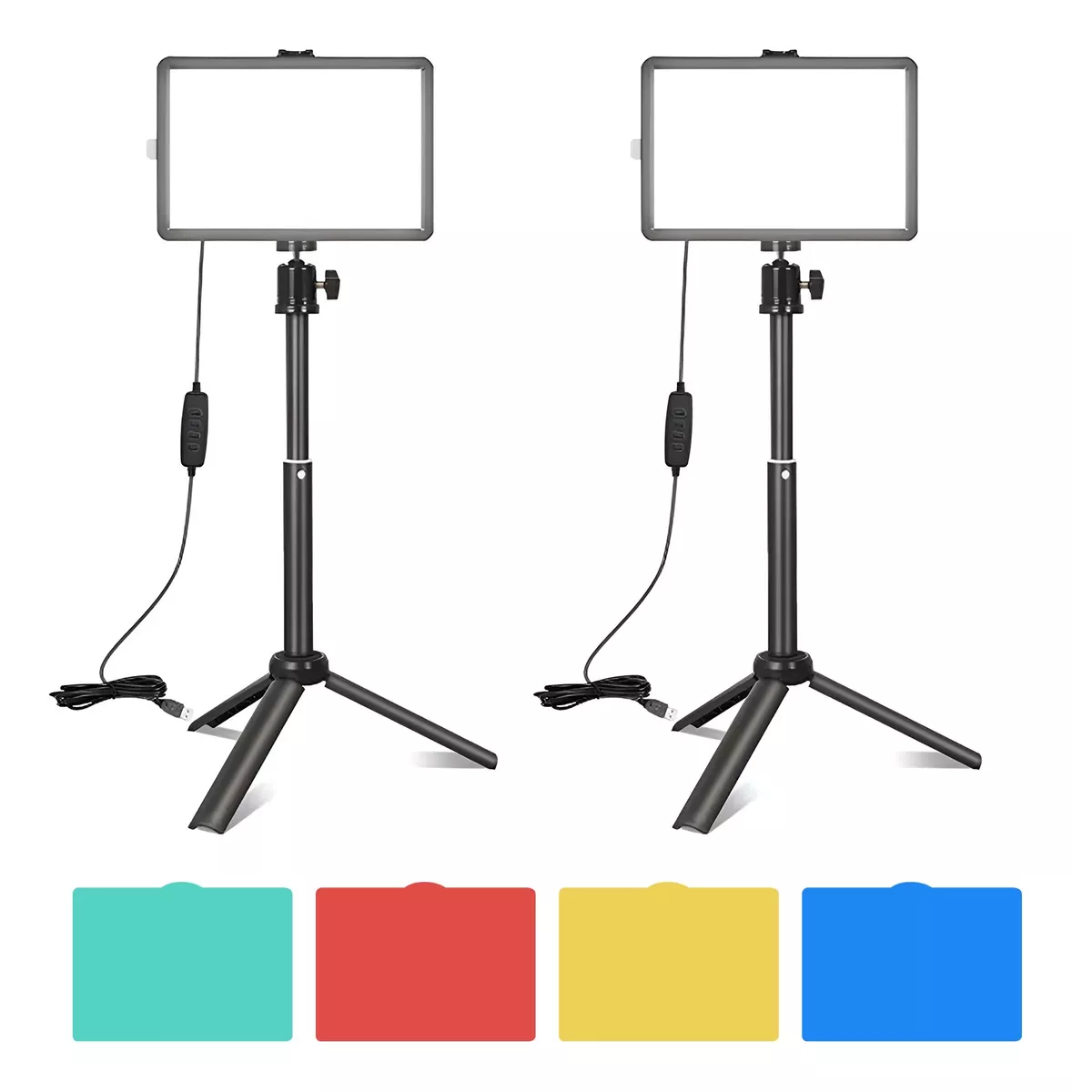 Kit de Luz LED USB Regulable para Fotografía y Video con Soporte de Trípode