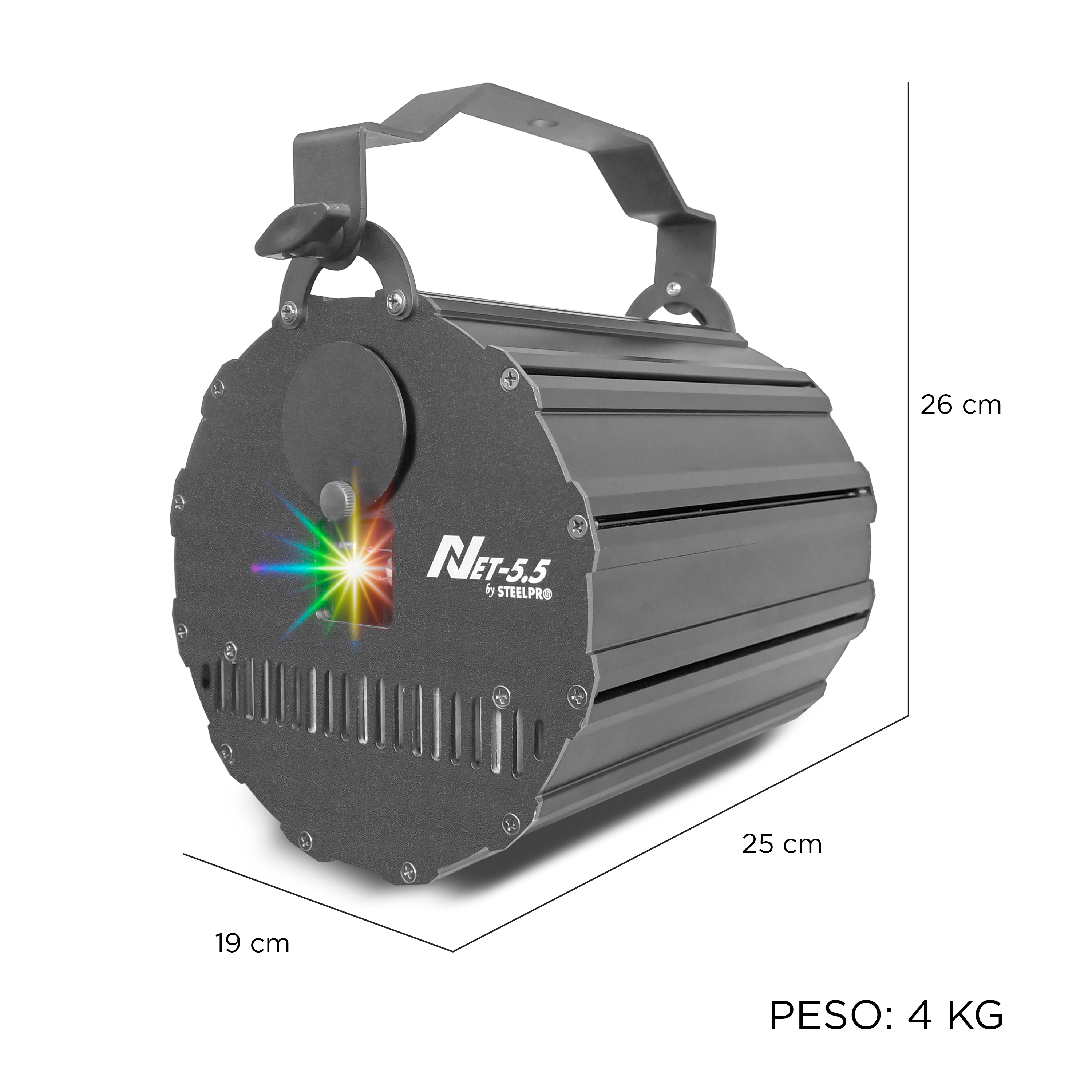 Foto 3 | Laser Profesional Rgb Dmx-512 Luces Dj Net 5.5w Steelpro