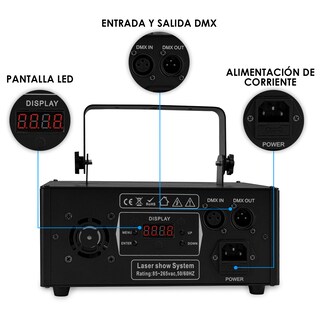 Foto 3 | Laser Rgb, 12 Canales Dmx512, Iluminacio Steelpro - Shape-3