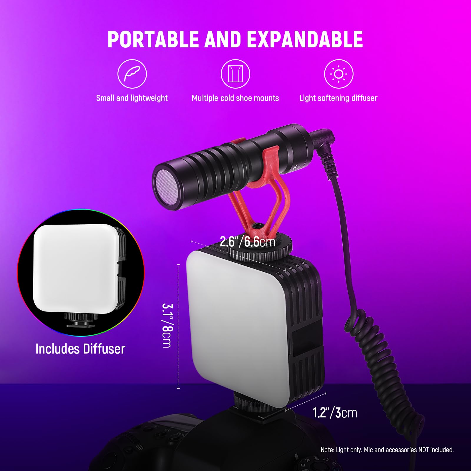 Foto 7 pulgar | Lámpara De Vídeo Neewer Rgb61 Led Rgb, Paquete De 2 Con Soportes Para Zapatos Fríos - Venta Internacional.