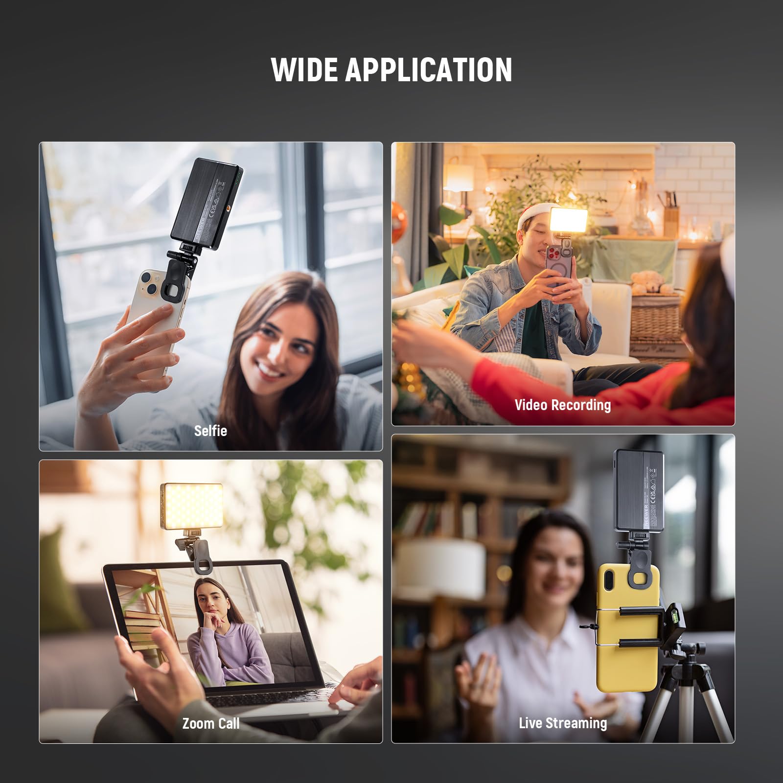 Foto 2 | Lámpara Led Para Teléfono Para Selfies Neewer Basics Bl120b Recargable - Venta Internacional.