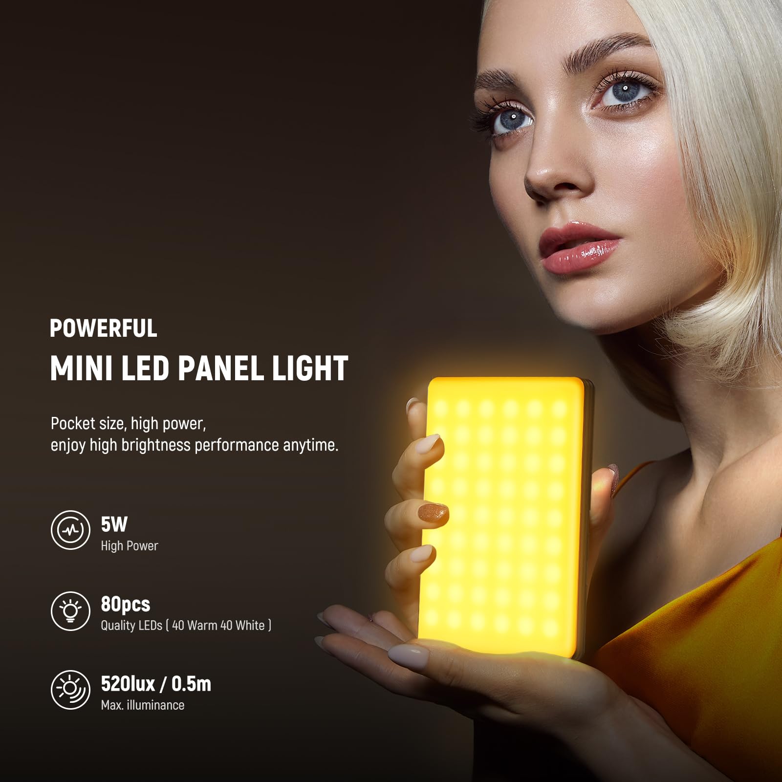 Foto 2 | Teléfono Selfie Light Neewer Basics Vl67b Para Iphone Con Control De Aplicaciones - Venta Internacional.
