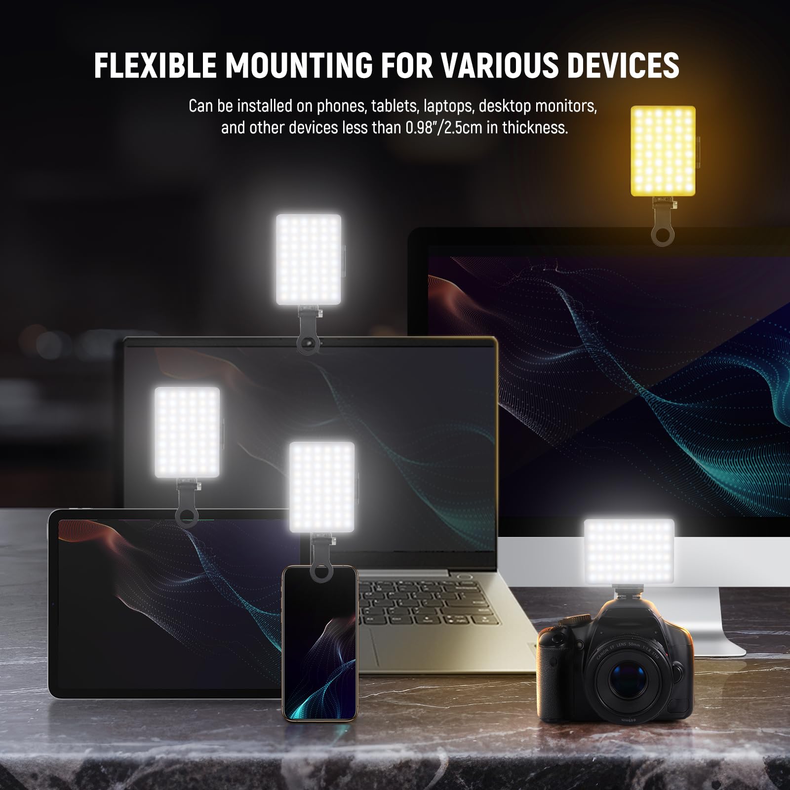 Foto 3 | Teléfono Selfie Light Neewer Basics Vl67b Para Iphone Con Control De Aplicaciones - Venta Internacional.