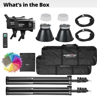 Foto 2 | Kit De Luces Led Para Vídeo Godox Sl60ii-d, Paquete De 2 Con Softbox Y Soporte - Venta Internacional.