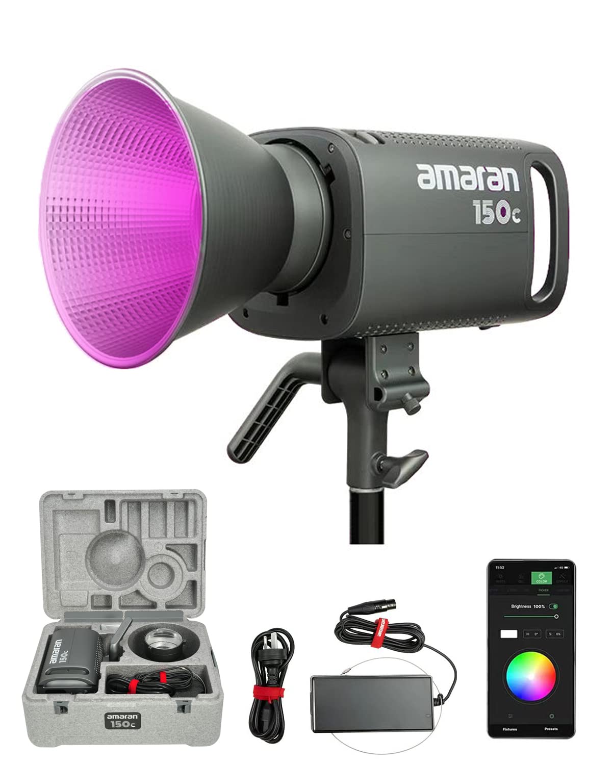 Foto 2 pulgar | Lámpara De Vídeo Aputure Amaran 150v Rgb 150w Bowens Mount - Venta Internacional.