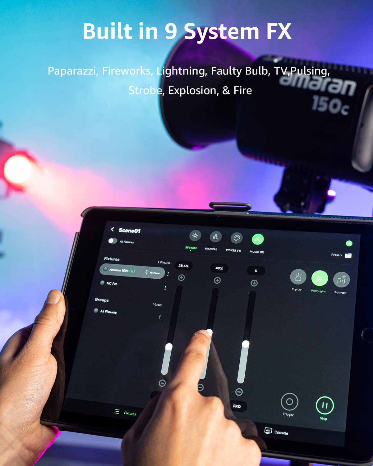 Foto 4 pulgar | Lámpara De Vídeo Aputure Amaran 150v Rgb 150w Bowens Mount - Venta Internacional.