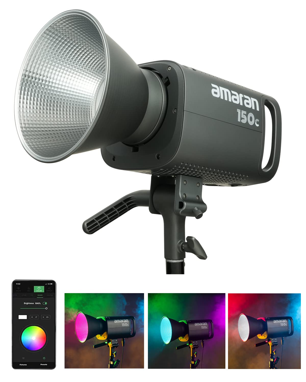 Foto 8 pulgar | Lámpara De Vídeo Aputure Amaran 150v Rgb 150w Bowens Mount - Venta Internacional.