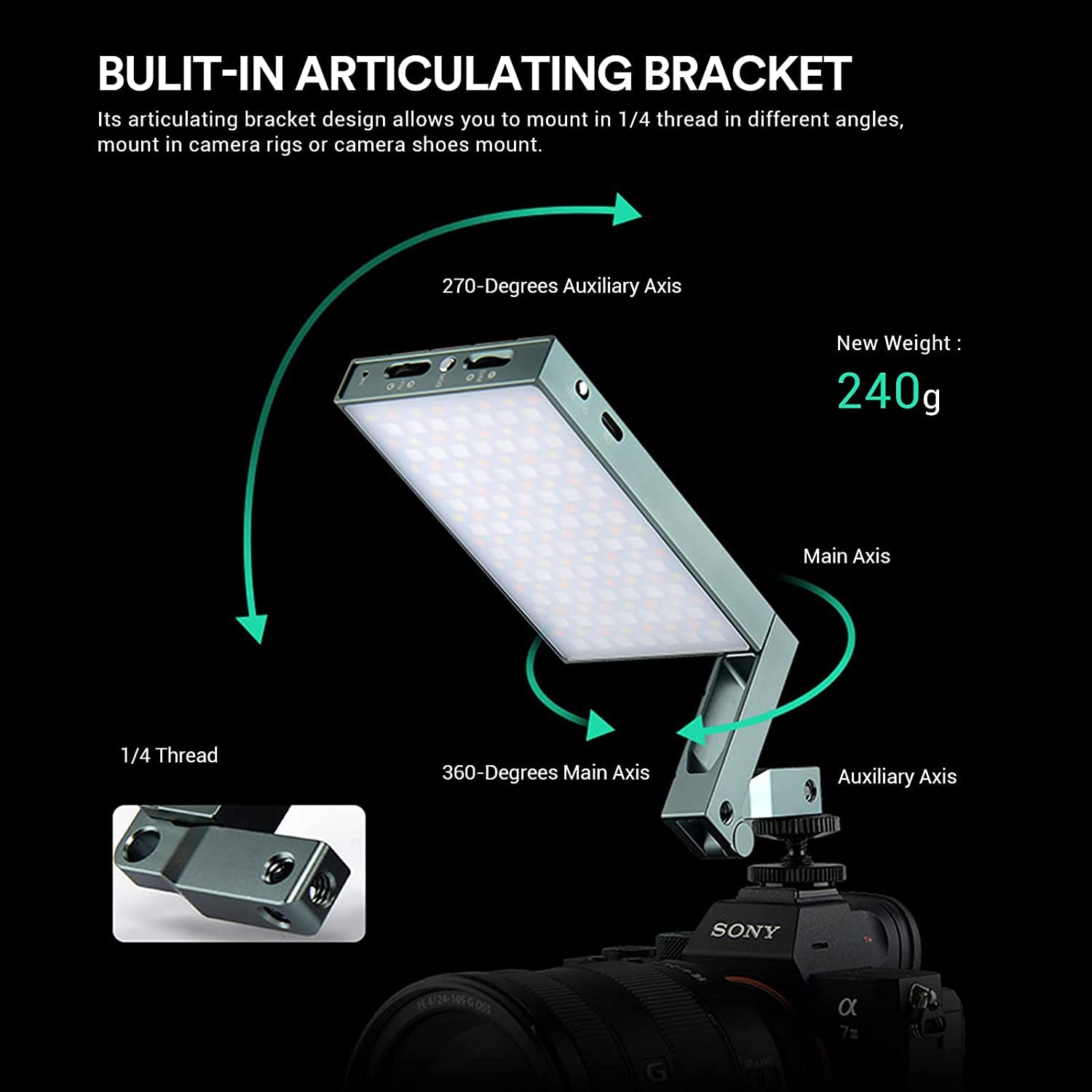 Foto 7 pulgar | Cámara De Vídeo Led Portátil Godox M1 Rgb Cri 97+ - Venta Internacional.