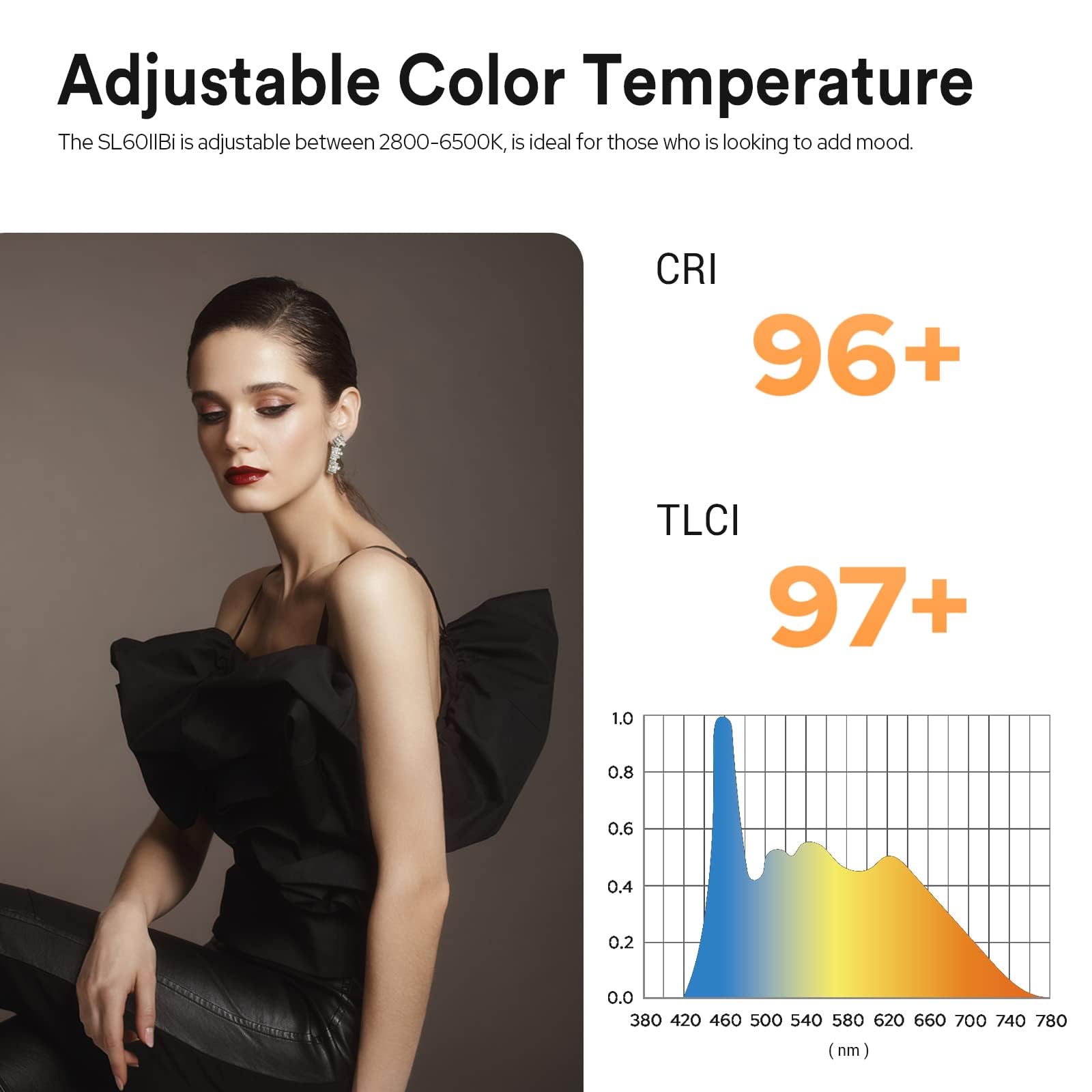 Foto 6 | Lámpara Led De Vídeo Godox Sl60iibi Bicolor 75w 2800k-6500k - Venta Internacional.