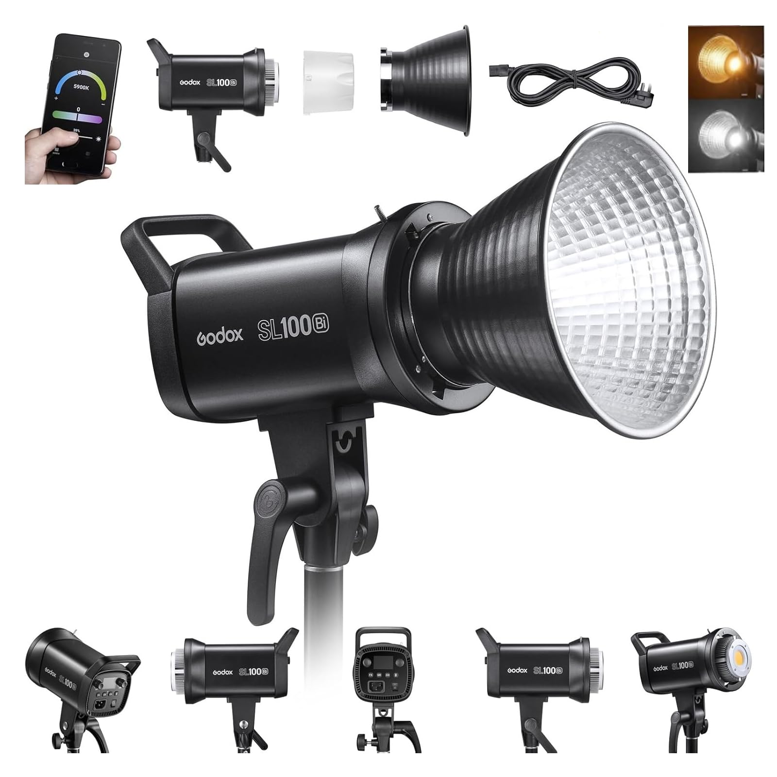 Foto 1 | Lámpara De Vídeo Godox Sl100bi 100w 2800k-6500k 32,100lux Cri97+ - Venta Internacional.