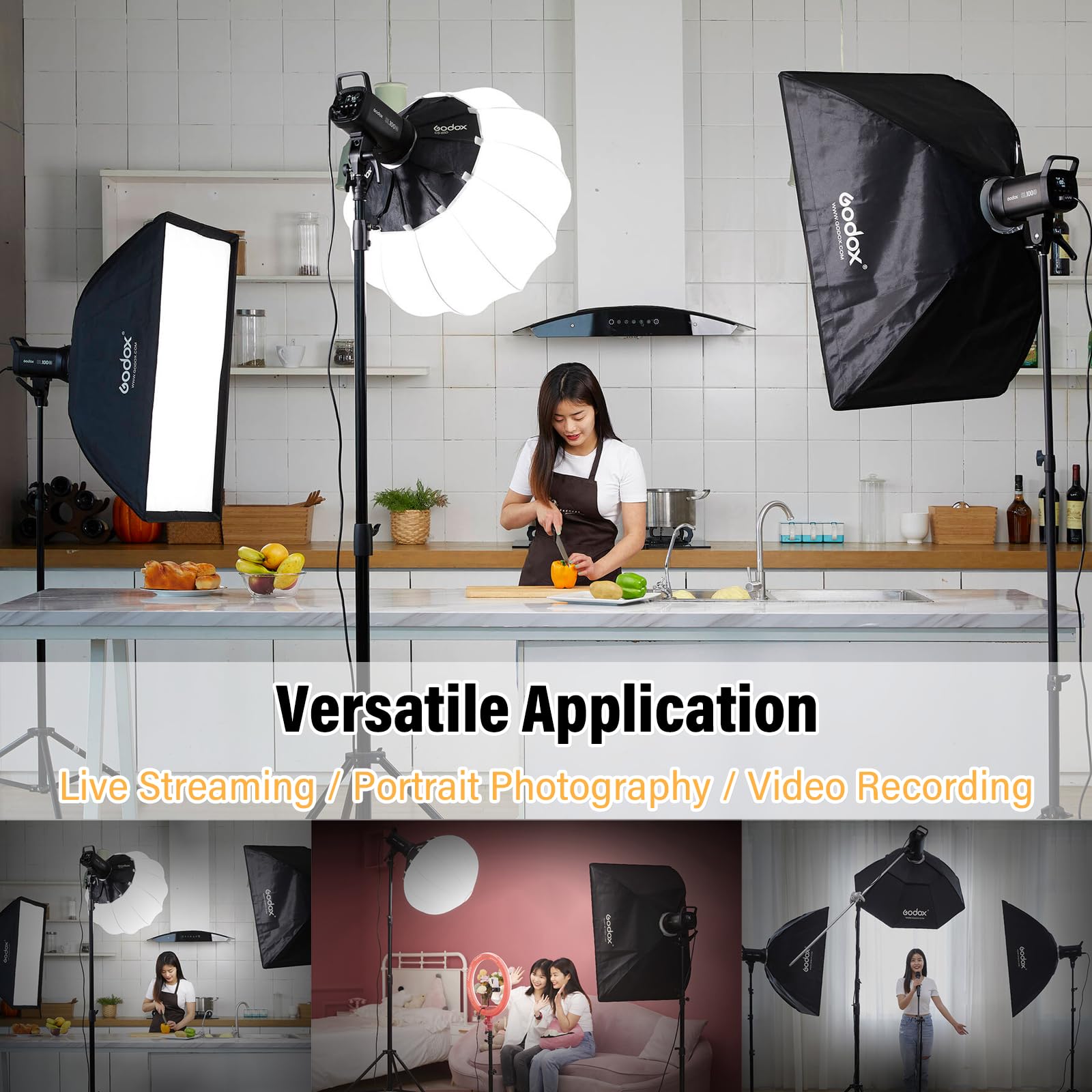 Foto 5 | Lámpara De Vídeo Godox Sl100bi 100w 2800k-6500k 32,100lux Cri97+ - Venta Internacional.