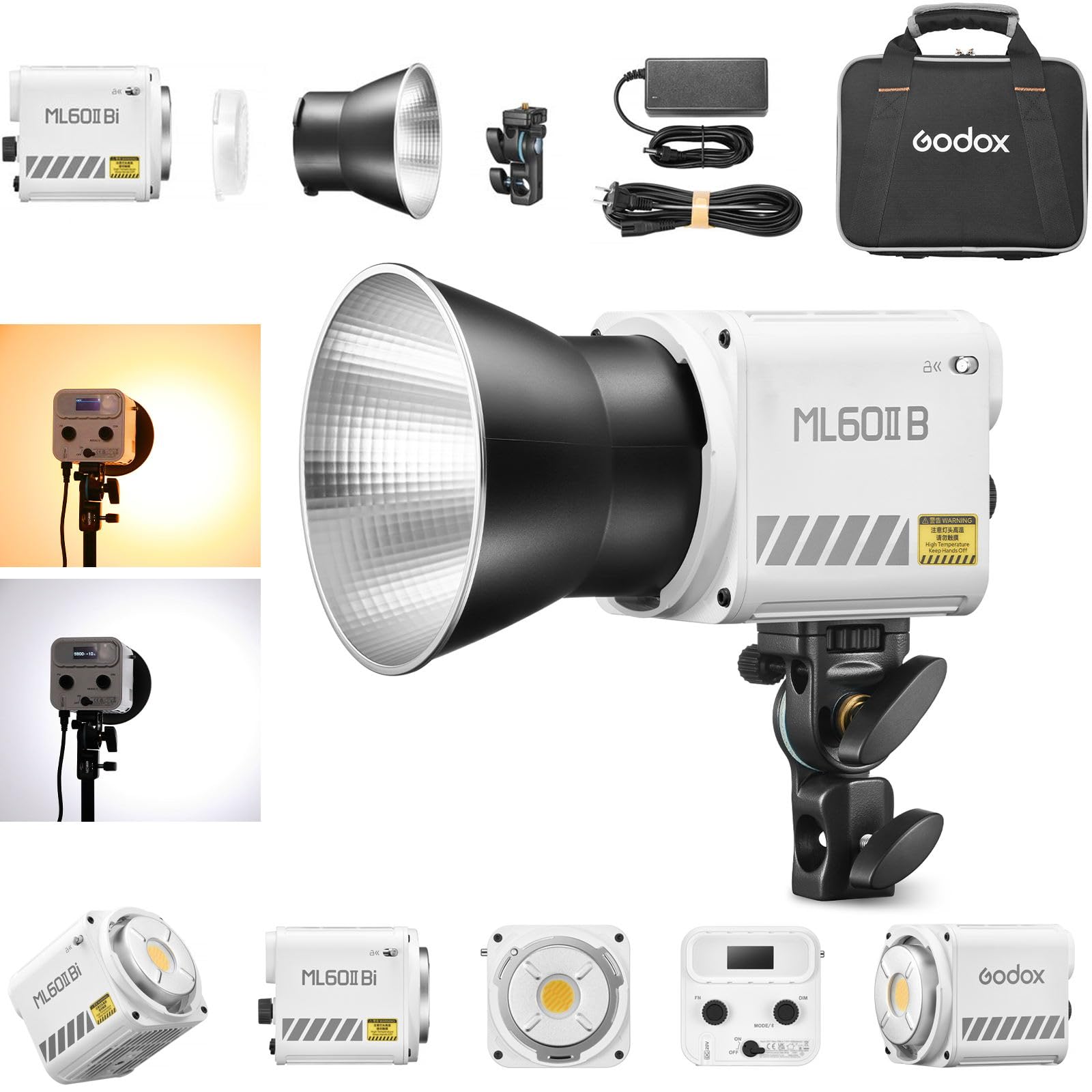 Foto 2 pulgar | Lámpara De Vídeo Led Godox Ml60iibi 70w 2800-5600k Cri97+ - Venta Internacional.