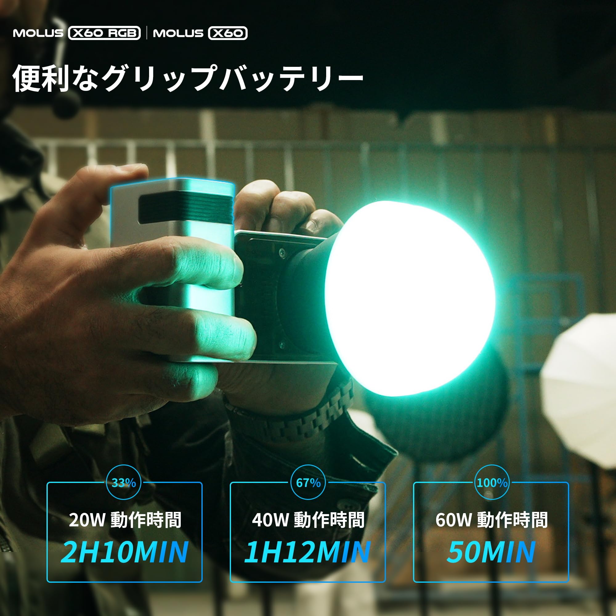 Foto 8 pulgar | Lámpara De Vídeo Zhiyun Molus X60 Cob Led Bicolor 2700k-6500k - Venta Internacional.